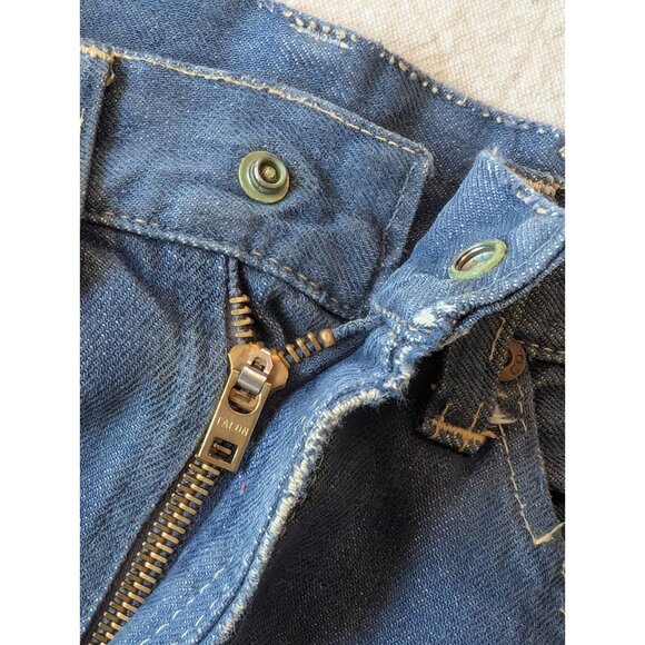 JCPenney Foremost Dark Selvedge Denim Vintage 50s 60s Youth Size 24x27 - Picture 4 of 9